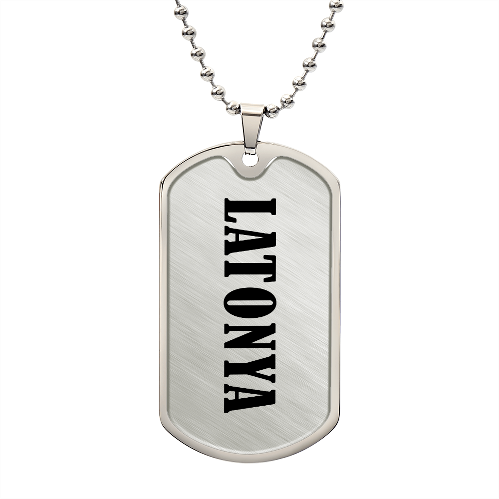 Latonya v01 - Luxury Dog Tag Necklace