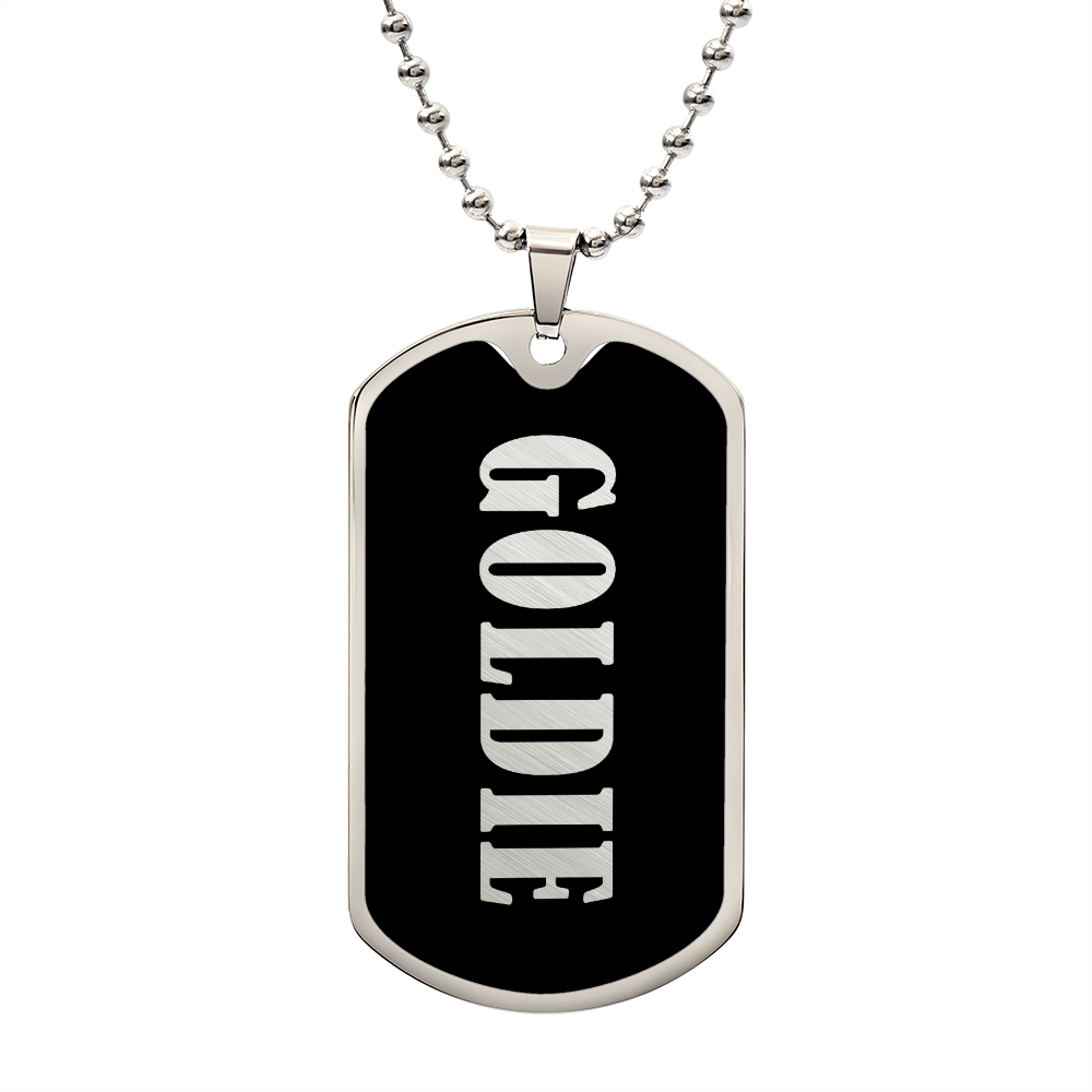 Goldie v02 - Luxury Dog Tag Necklace