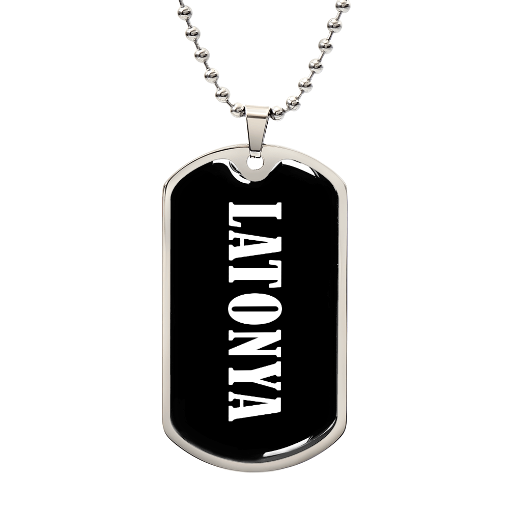 Latonya v03 - Luxury Dog Tag Necklace