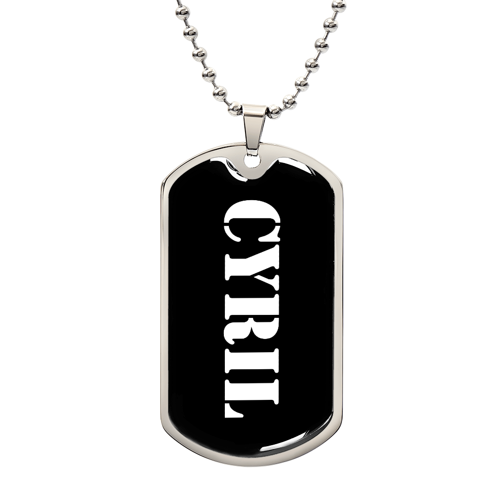 Cyril v3 - Luxury Dog Tag Necklace