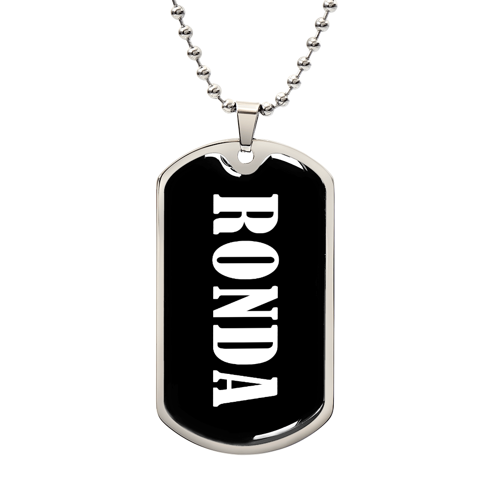 Ronda v03 - Luxury Dog Tag Necklace