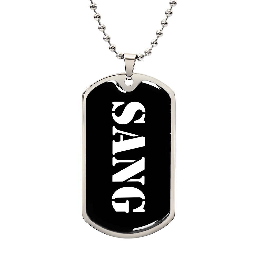 Sang v3 - Luxury Dog Tag Necklace