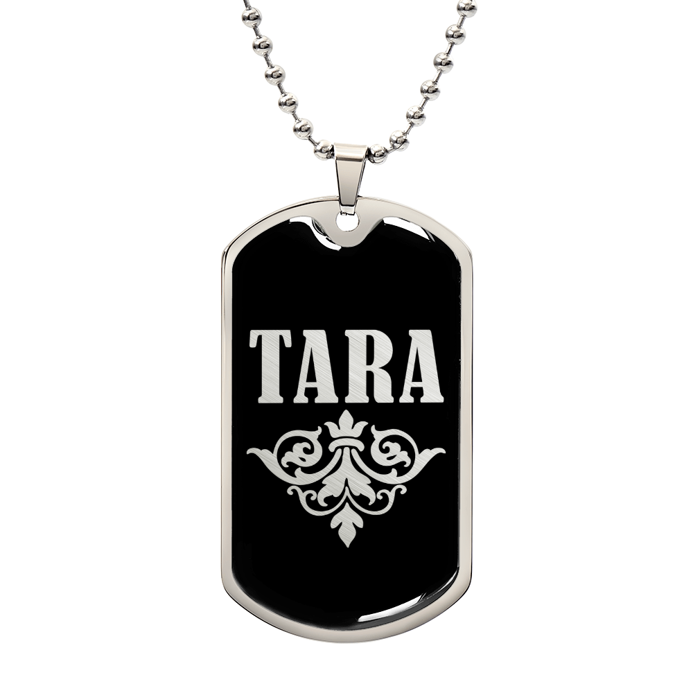 Tara v02a - Luxury Dog Tag Necklace