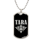 Tara v02a - Luxury Dog Tag Necklace