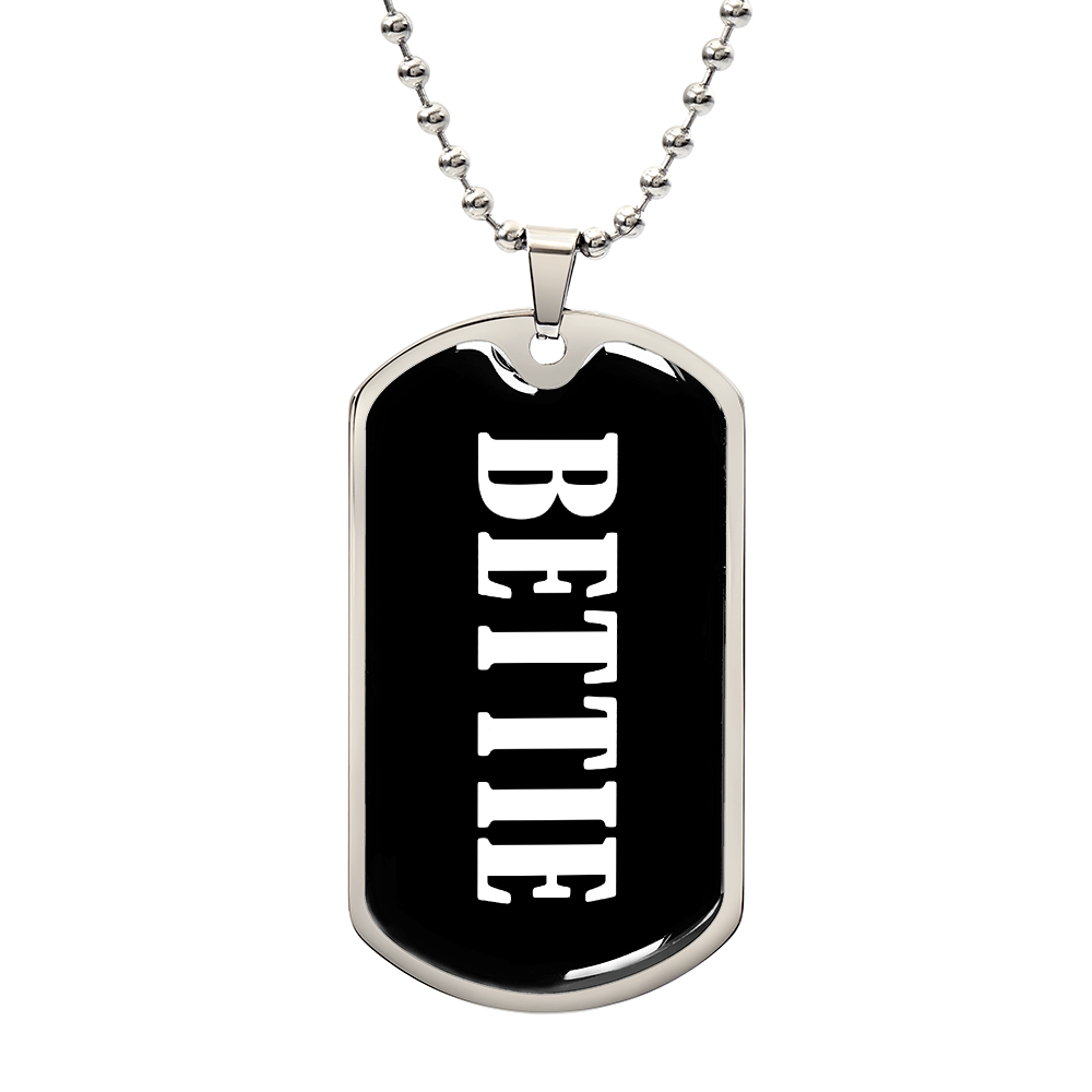 Bettie v03 - Luxury Dog Tag Necklace