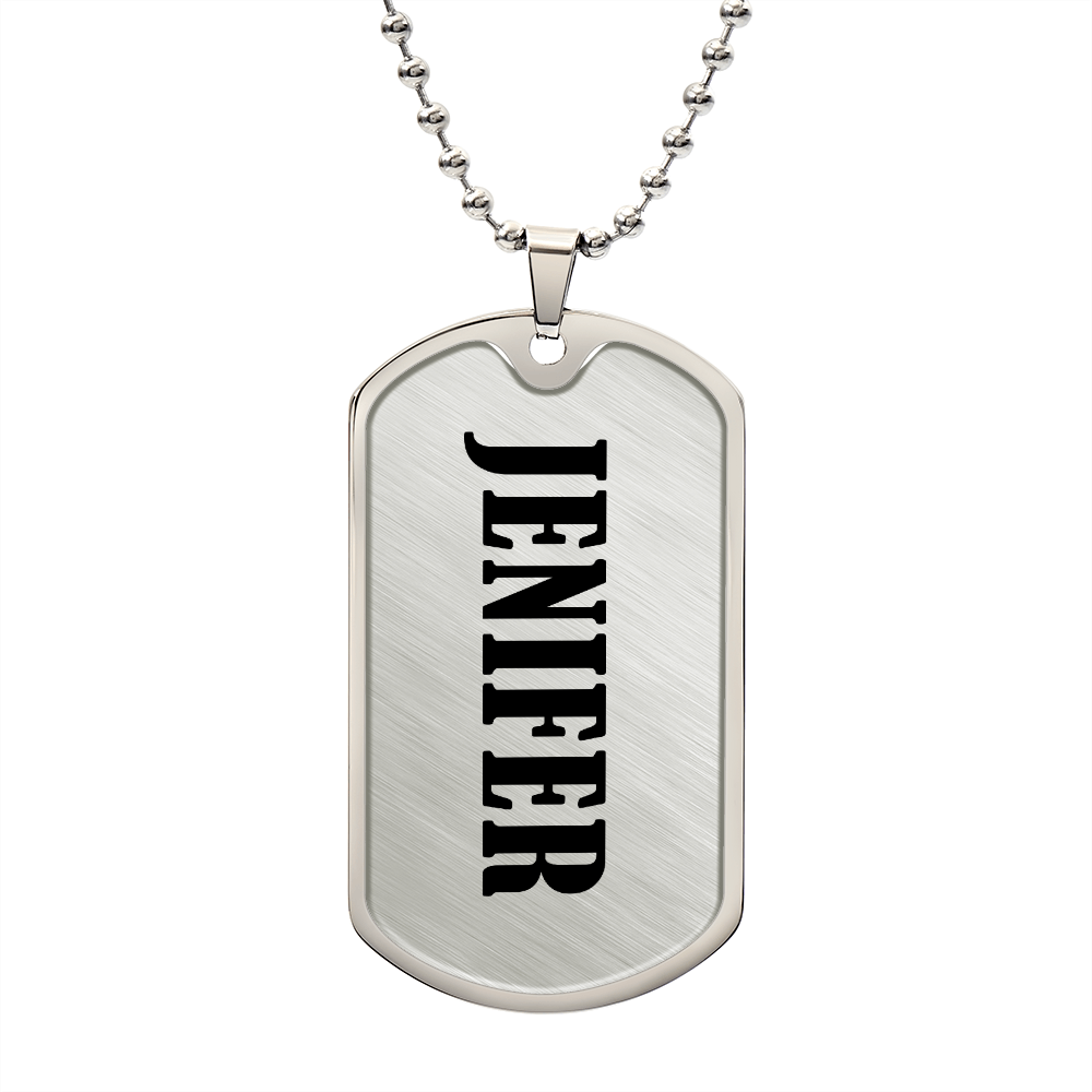 Jenifer v01 - Luxury Dog Tag Necklace