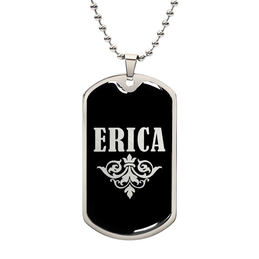 Erica v02a - Luxury Dog Tag Necklace