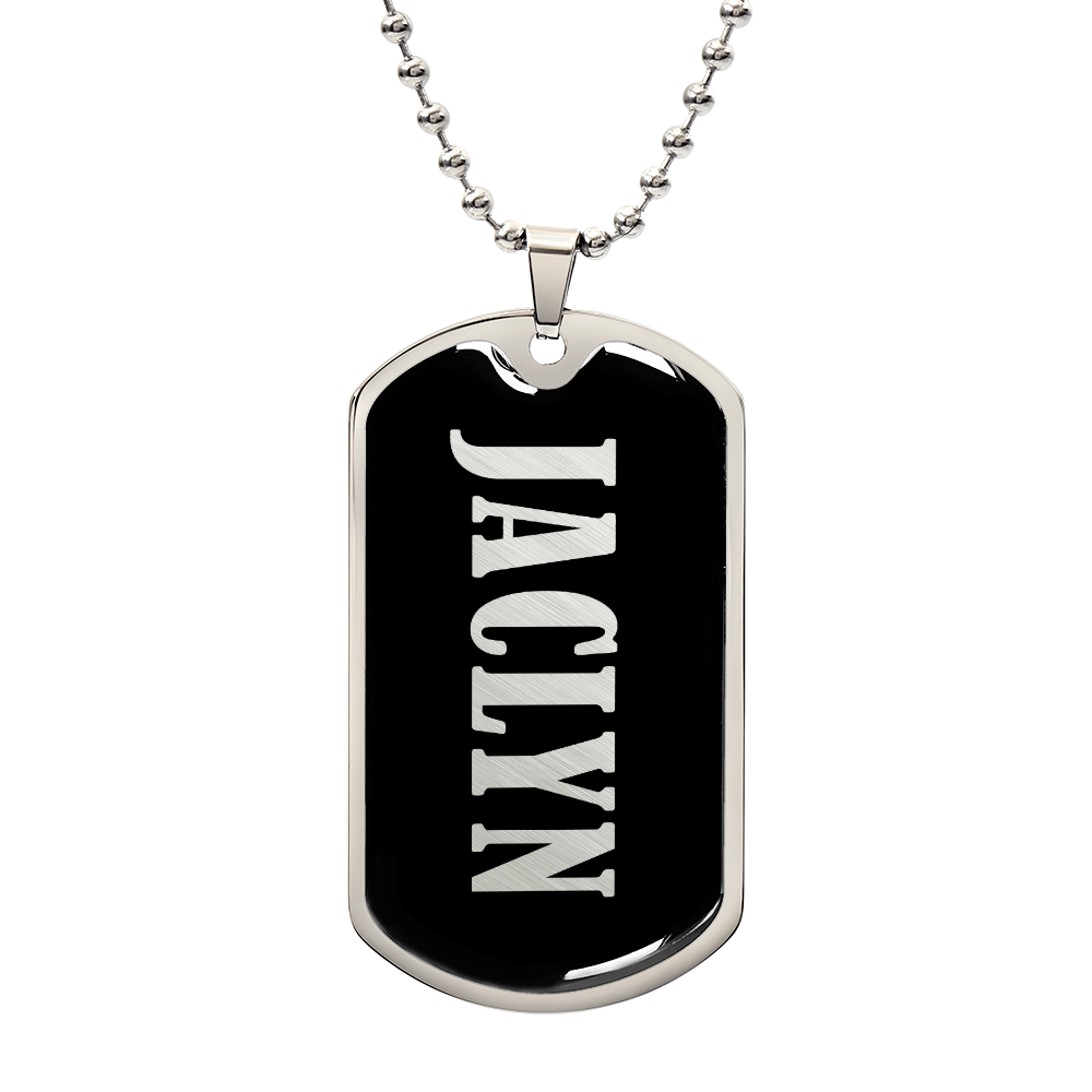 Jaclyn v02 - Luxury Dog Tag Necklace