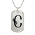 Initial C v001-21 - Luxury Dog Tag Necklace