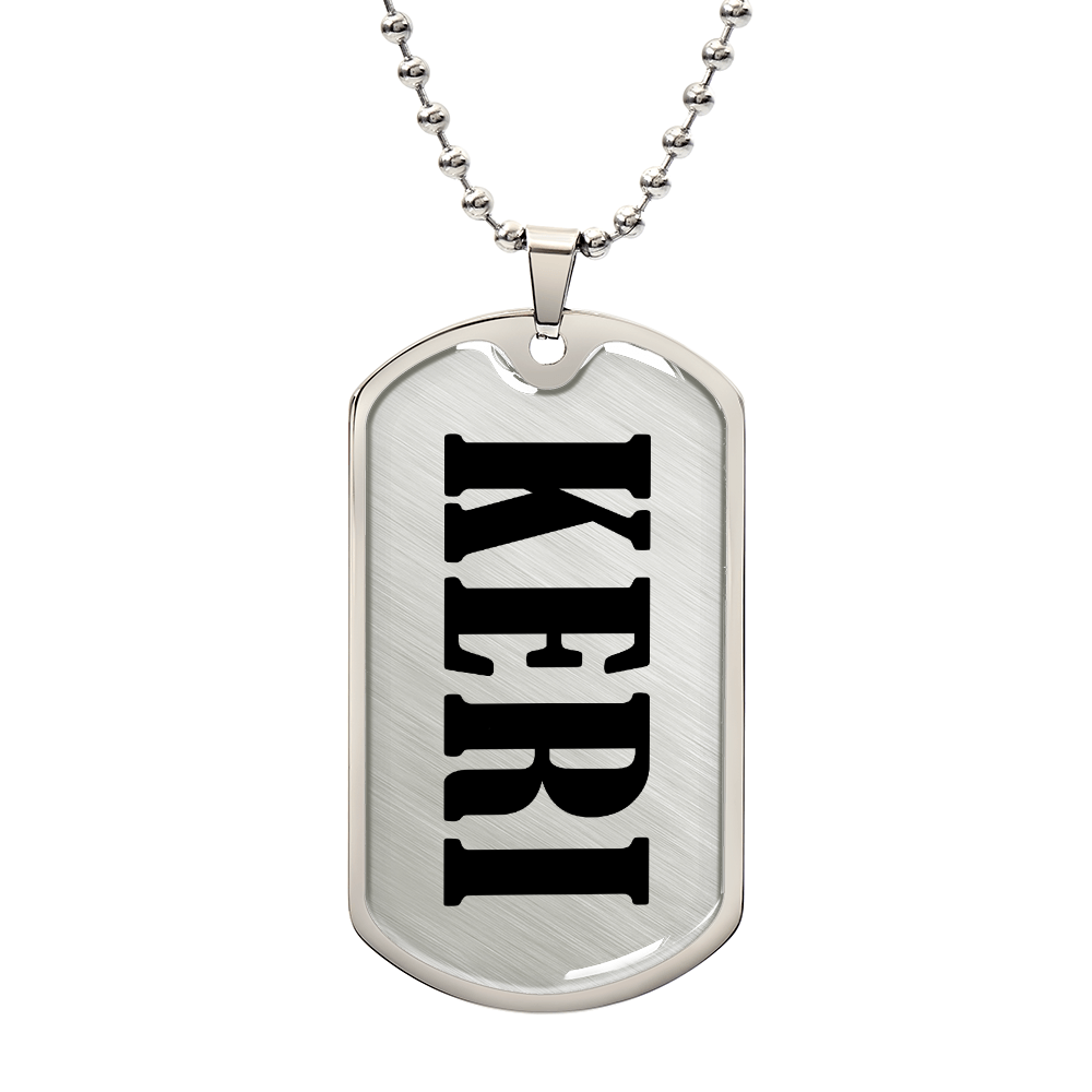 Keri v01 - Luxury Dog Tag Necklace