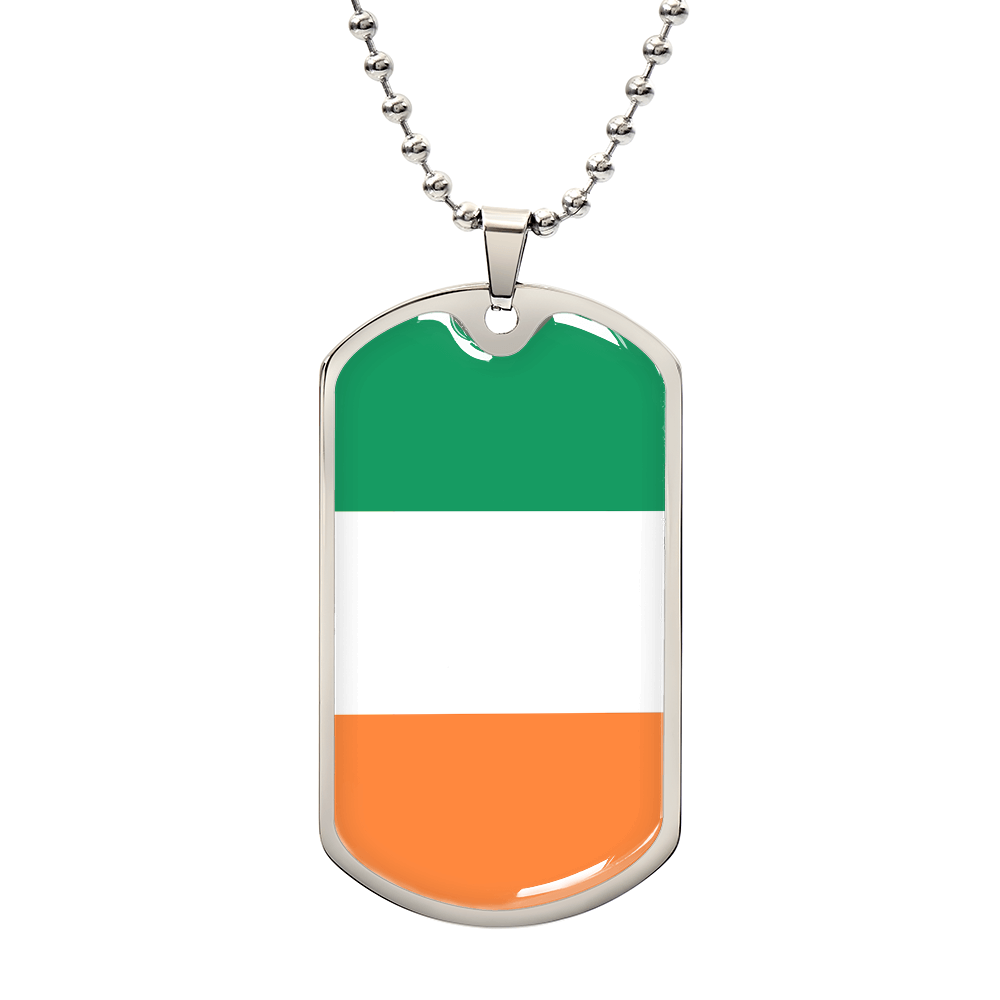 Irish Flag - Luxury Dog Tag Necklace