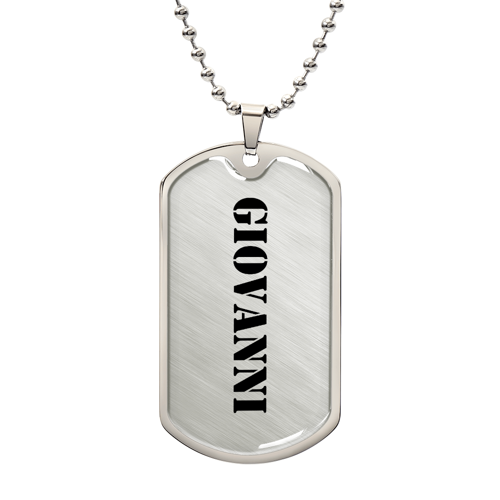 Giovanni - Luxury Dog Tag Necklace