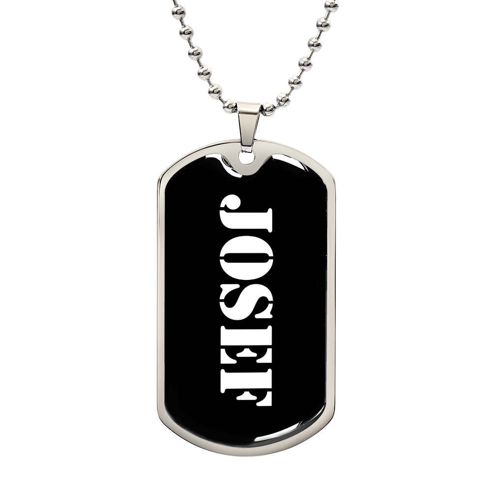 Josef v3 - Luxury Dog Tag Necklace
