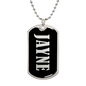 Jayne v02 - Luxury Dog Tag Necklace