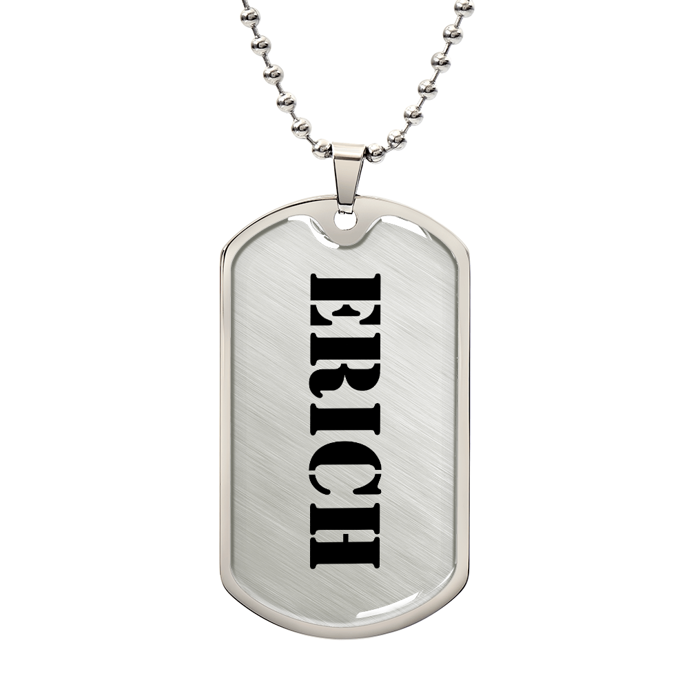Erich - Luxury Dog Tag Necklace