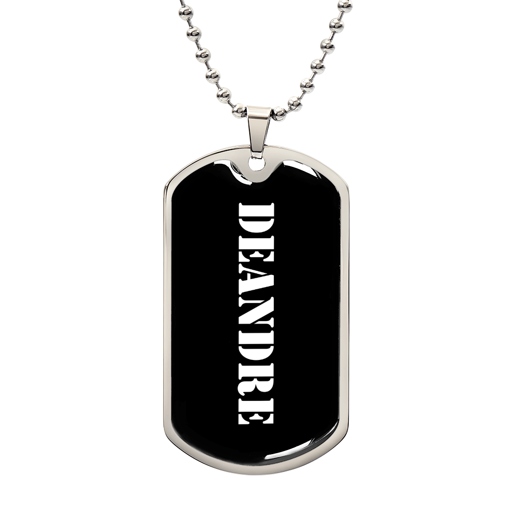 Deandre v3 - Luxury Dog Tag Necklace