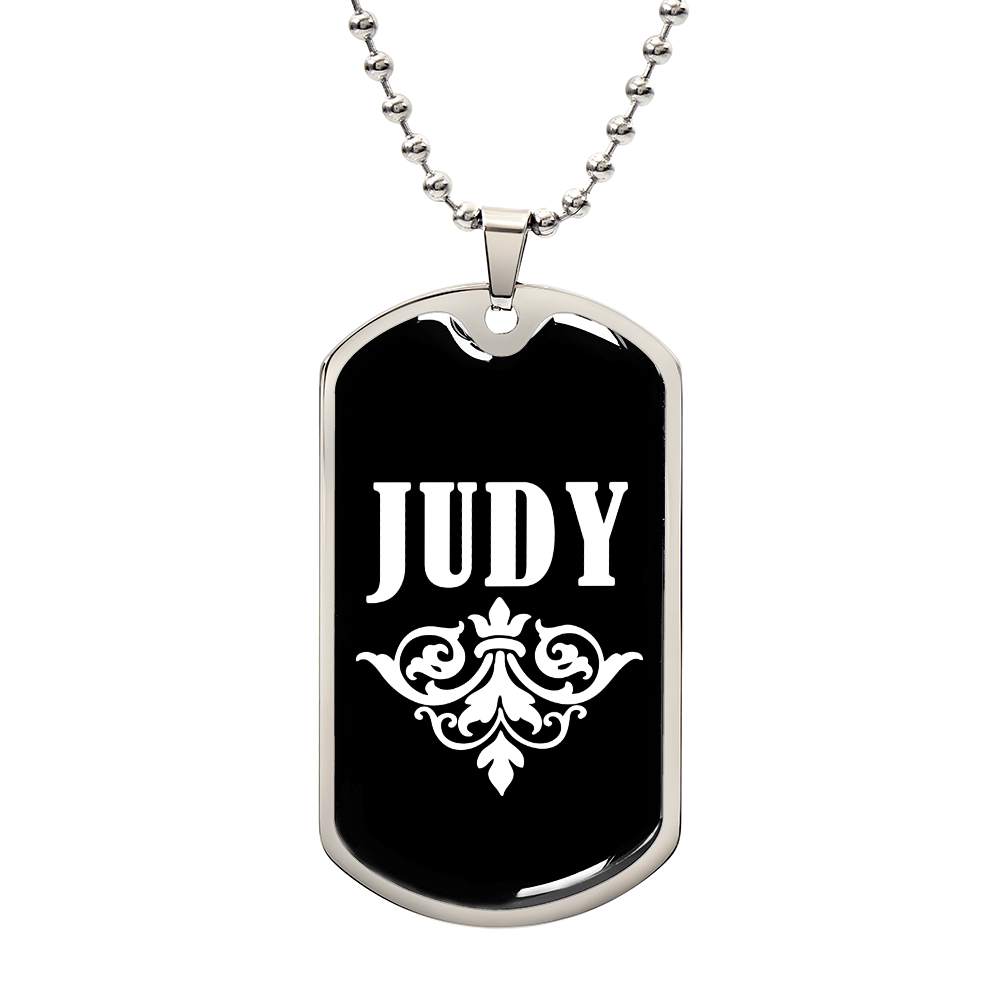 Judy v03a - Luxury Dog Tag Necklace