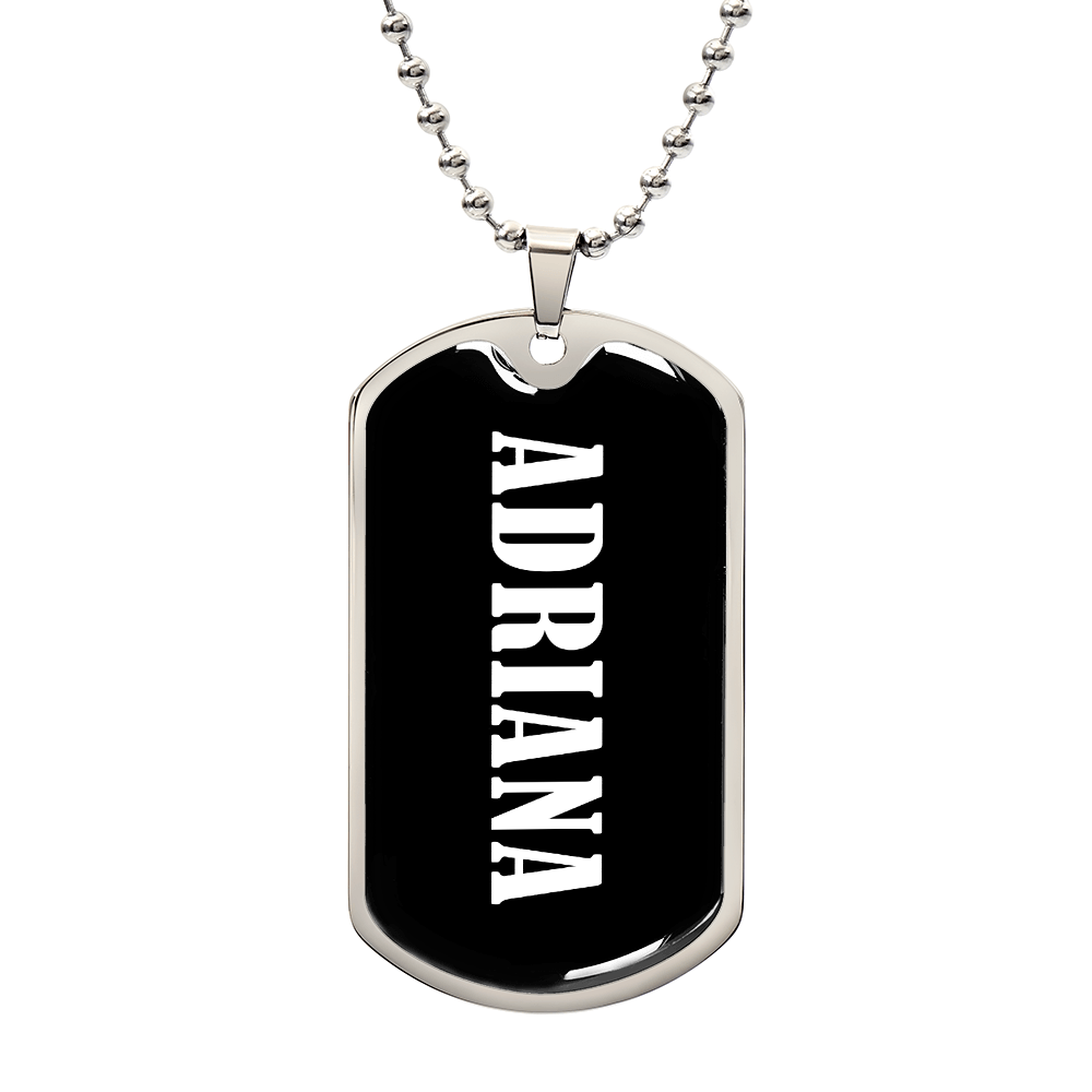 Adriana v03 - Luxury Dog Tag Necklace