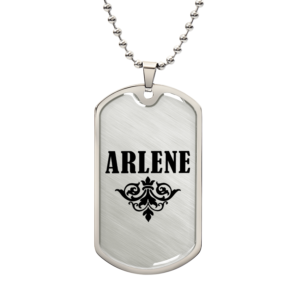 Arlene v01a - Luxury Dog Tag Necklace