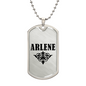 Arlene v01a - Luxury Dog Tag Necklace