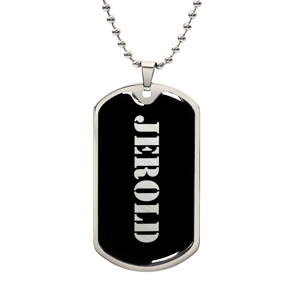 Jerold v2 - Luxury Dog Tag Necklace