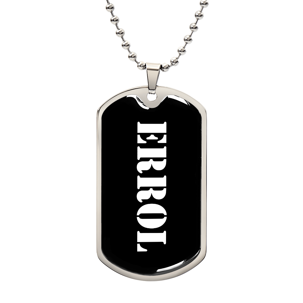 Errol v3 - Luxury Dog Tag Necklace