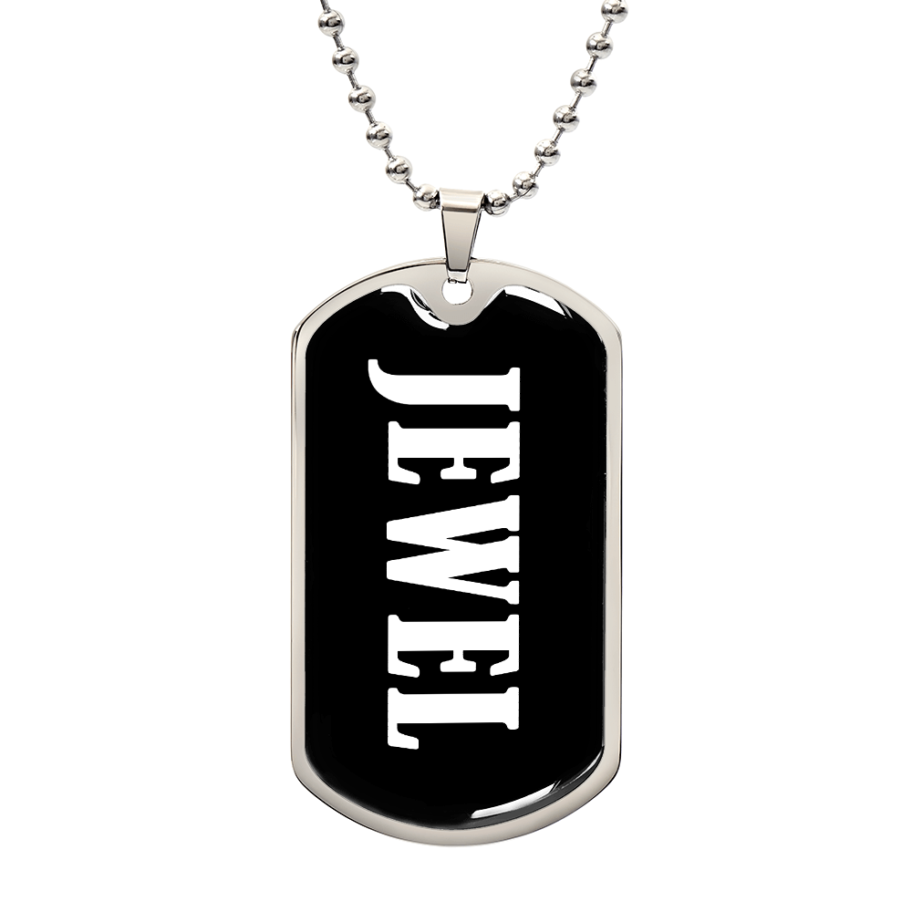 Jewel v03 - Luxury Dog Tag Necklace