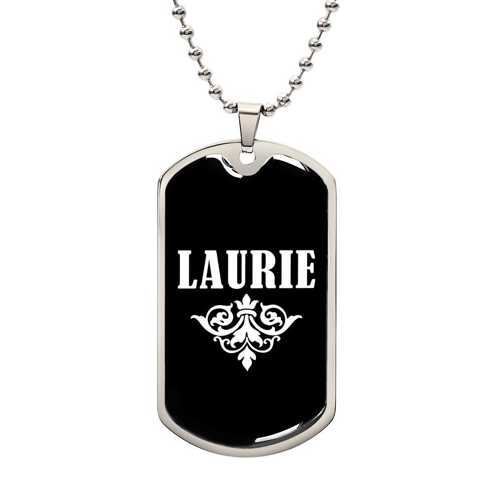 Laurie v03a - Luxury Dog Tag Necklace