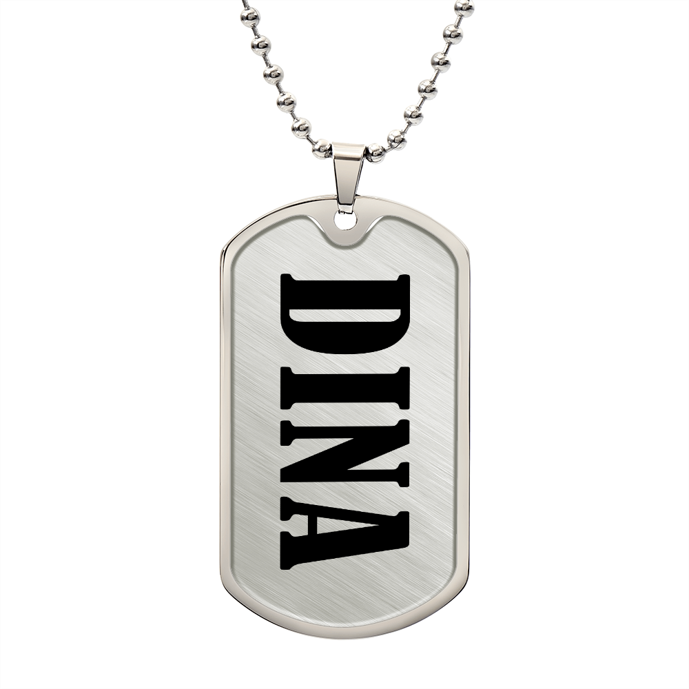 Dina v01 - Luxury Dog Tag Necklace