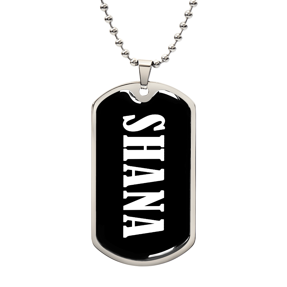 Shana v03 - Luxury Dog Tag Necklace
