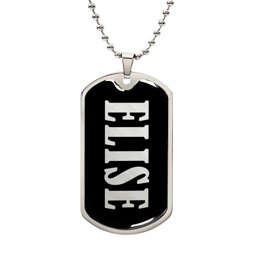 Elise v02 - Luxury Dog Tag Necklace