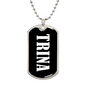 Trina v03 - Luxury Dog Tag Necklace