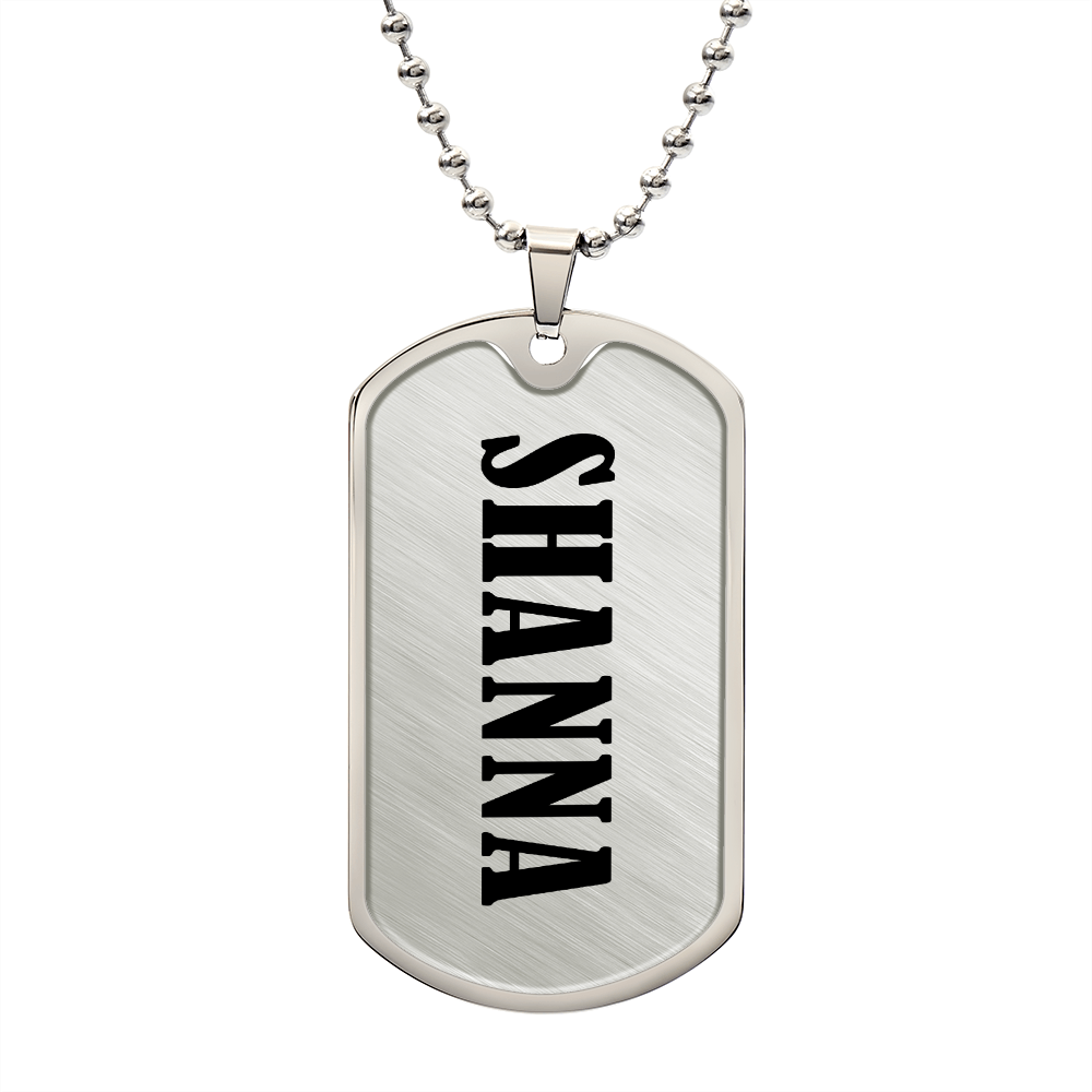 Shanna v01 - Luxury Dog Tag Necklace