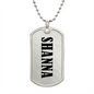 Shanna v01 - Luxury Dog Tag Necklace