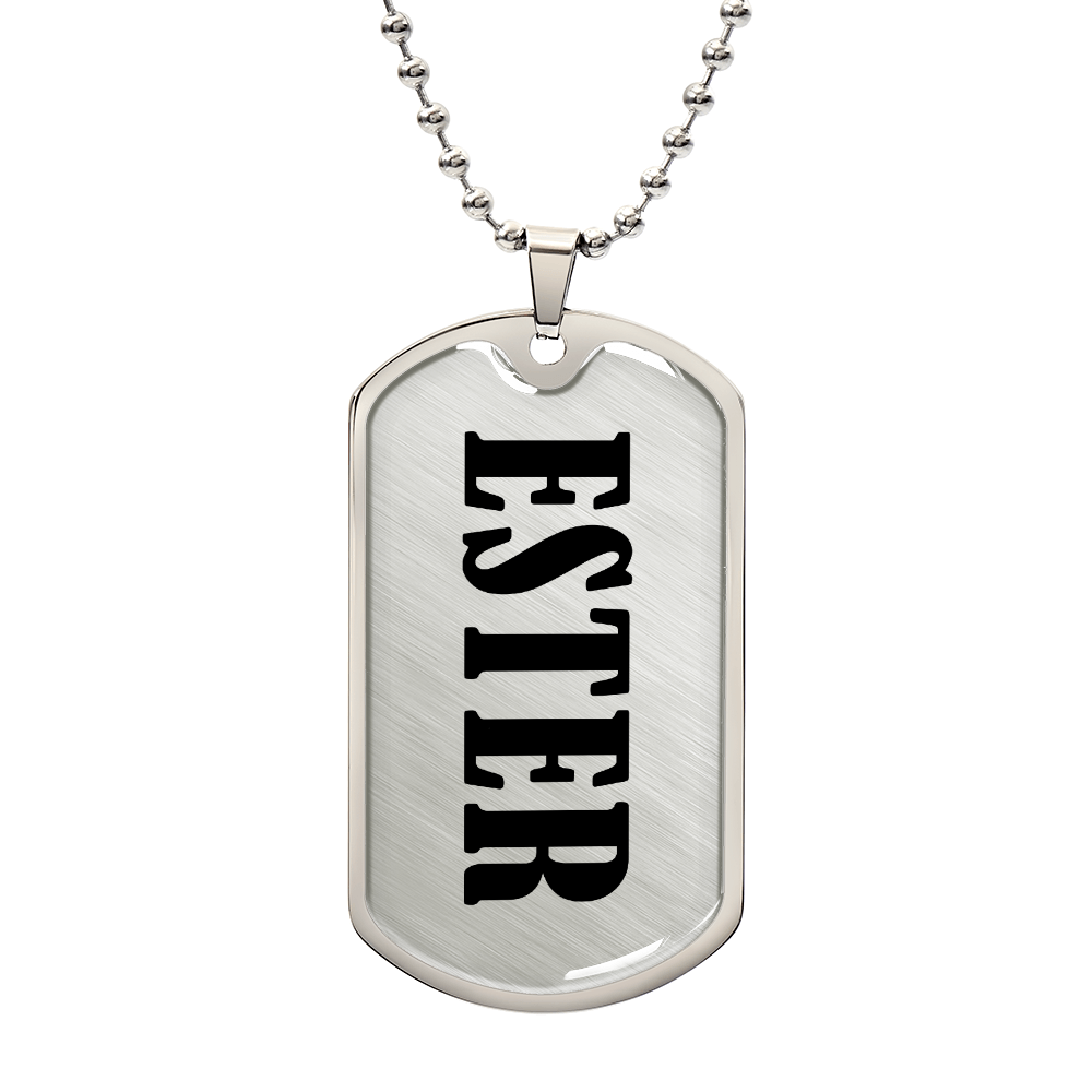Ester v01 - Luxury Dog Tag Necklace