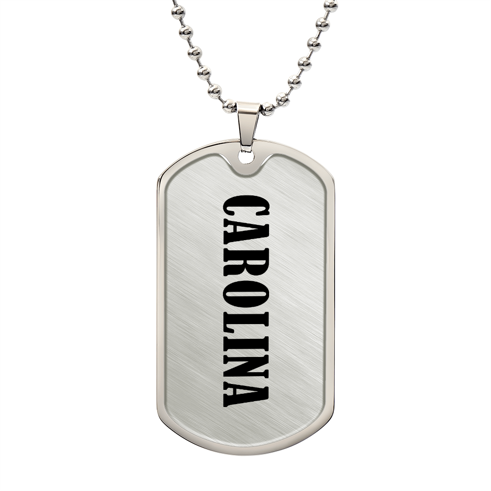 Carolina v01 - Luxury Dog Tag Necklace