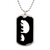 Mama Hippo With 1 Calf v3 - Luxury Dog Tag Necklace