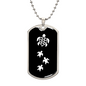 Mama Turtle With 3 Hatchlings v3 - Luxury Dog Tag Necklace