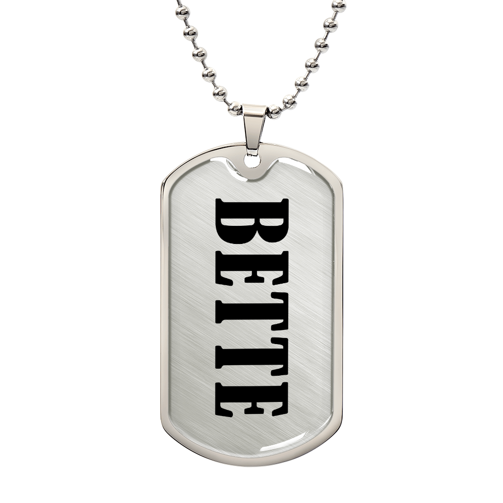 Bette v01 - Luxury Dog Tag Necklace