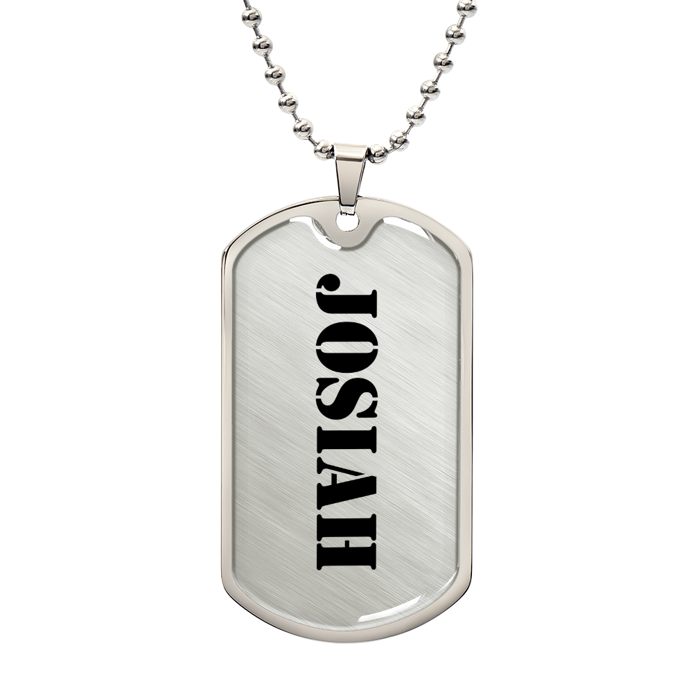 Josiah - Luxury Dog Tag Necklace
