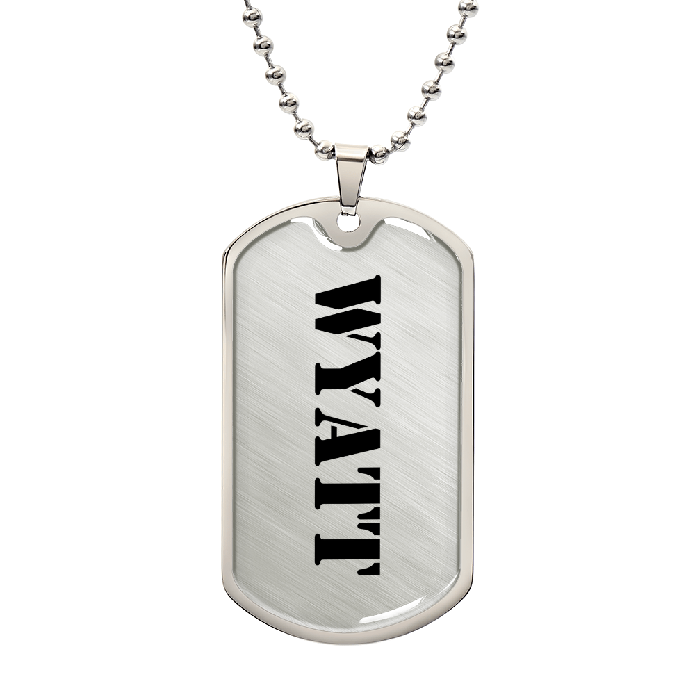 Wyatt - Luxury Dog Tag Necklace