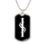 Initial I v001-23 - Luxury Dog Tag Necklace