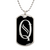 Initial Q v001-22 - Luxury Dog Tag Necklace