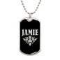 Jamie v02a - Luxury Dog Tag Necklace