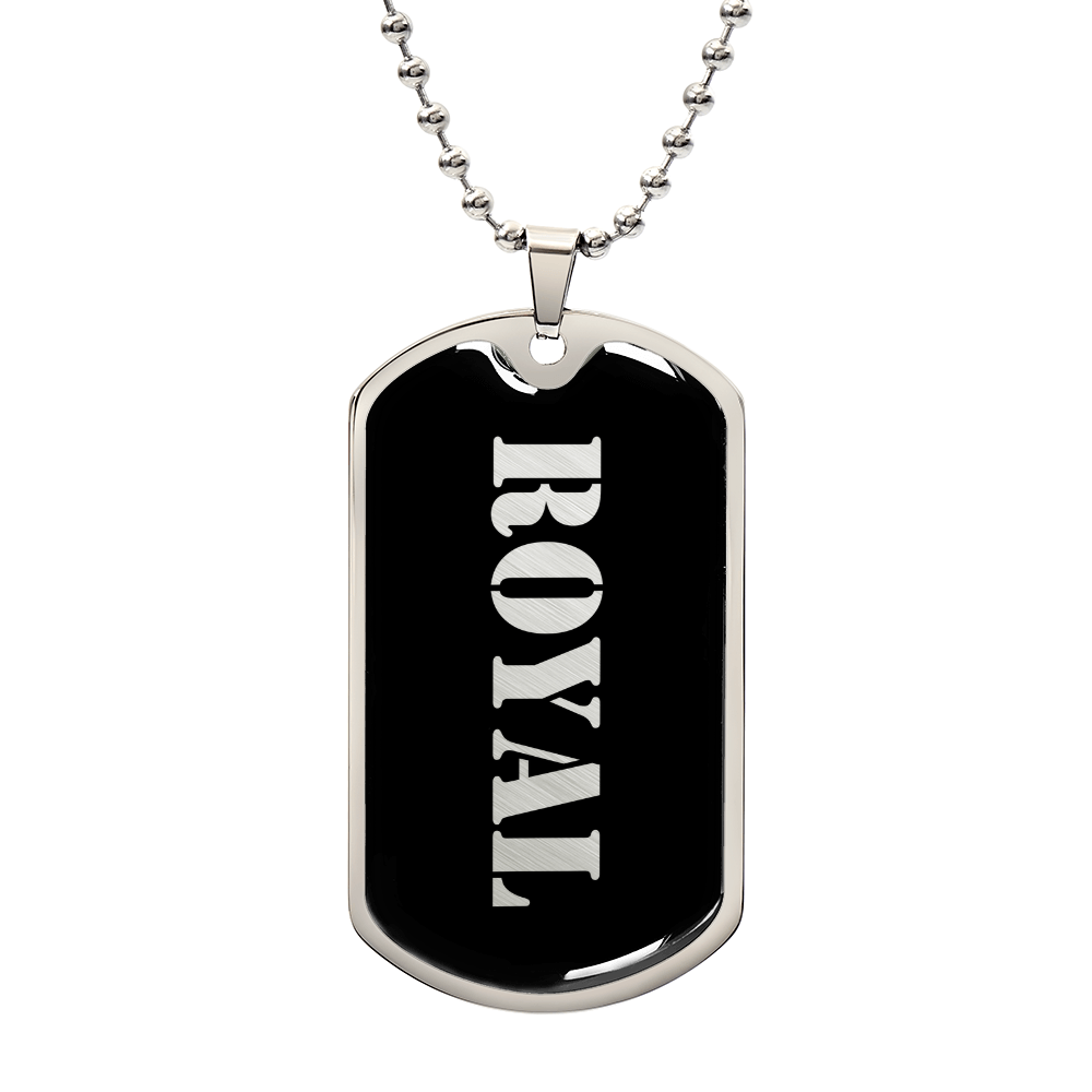 Royal v2 - Luxury Dog Tag Necklace