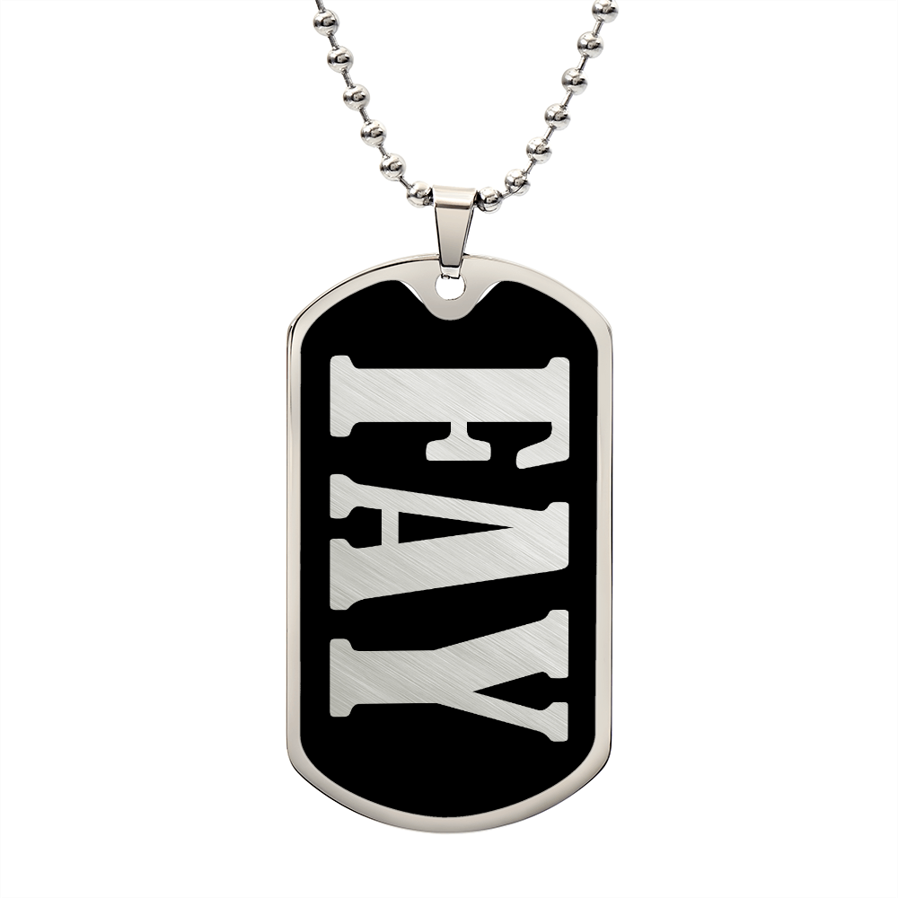 Fay v02 - Luxury Dog Tag Necklace