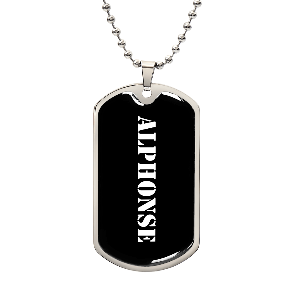 Alphonse v3 - Luxury Dog Tag Necklace