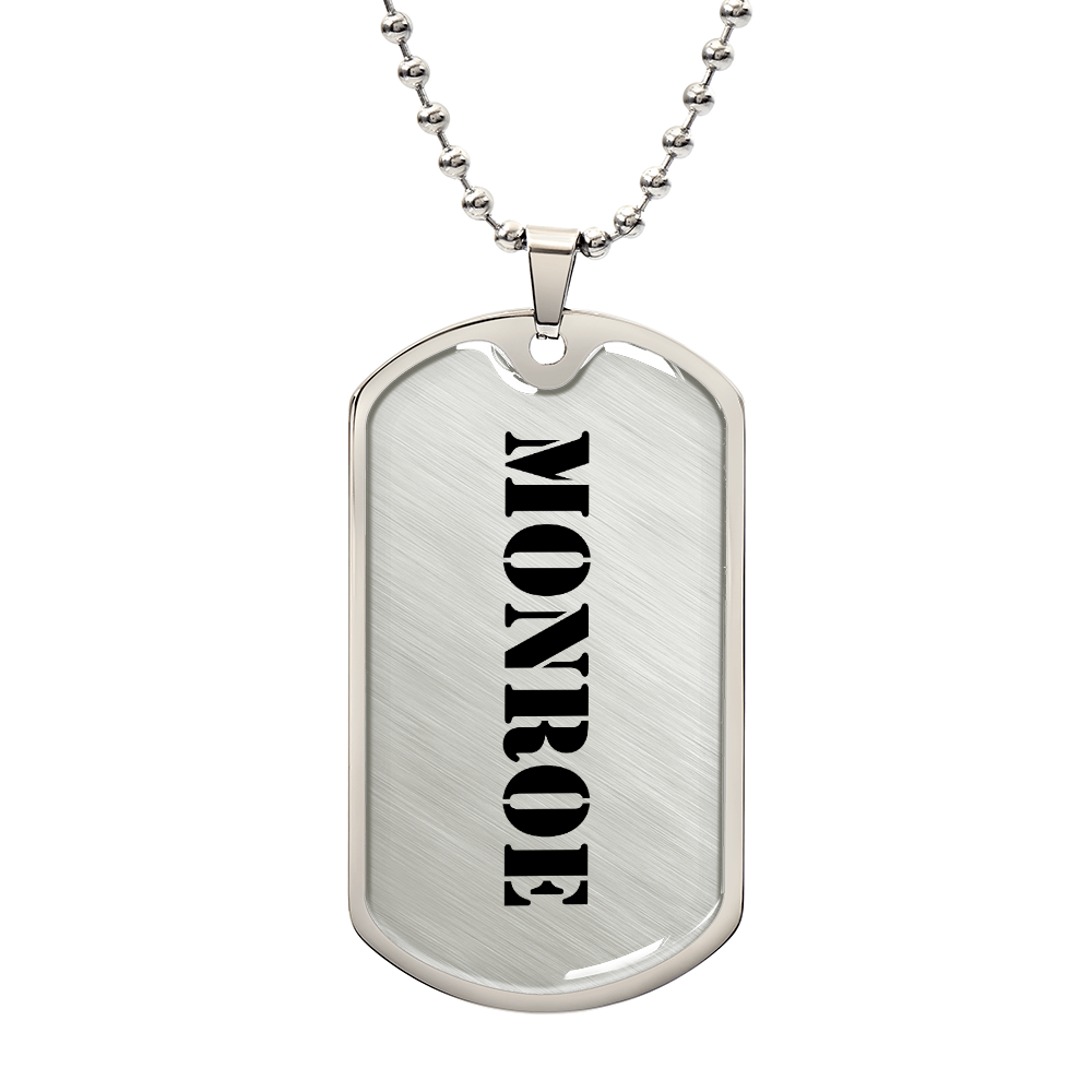 Monroe - Luxury Dog Tag Necklace