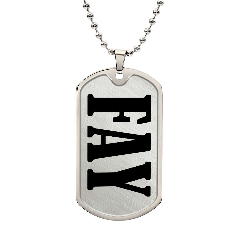 Fay v01 - Luxury Dog Tag Necklace