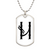 Initial H v001-24 - Luxury Dog Tag Necklace